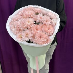 Букет из 5 кустовых хризантем