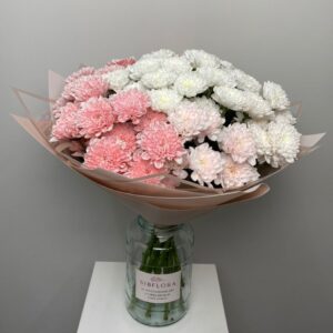 Букет из 15 кустовых хризантем №392