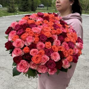 Букет из 101 розы микс №443